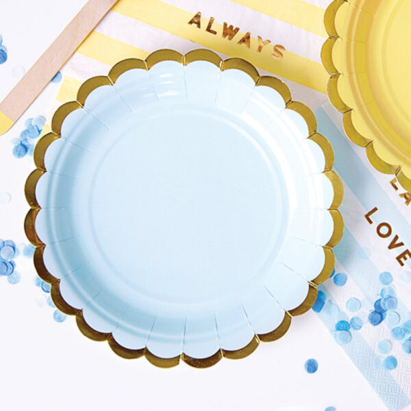 10PCS PAPER PLATES ASSR COLOURS