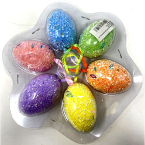 7CM EASTER FOAM EGG (6PCS),20*20CM