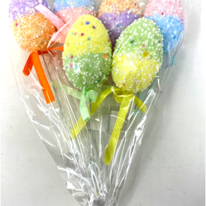 7CM EASTER EGG (6PCS) ASSR, 20CM