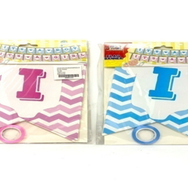 IT'S A BOY / GIRL BANNER,22*17CM