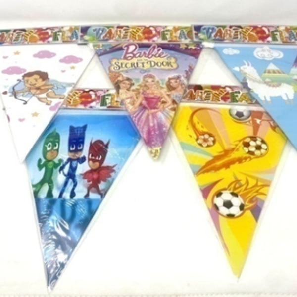 TRIANGULAR CHARACTER BANNER,34*21CM