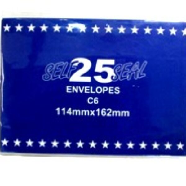 ENVELOPES 25 PCS SELF SEAL, 11.4*16.2CM