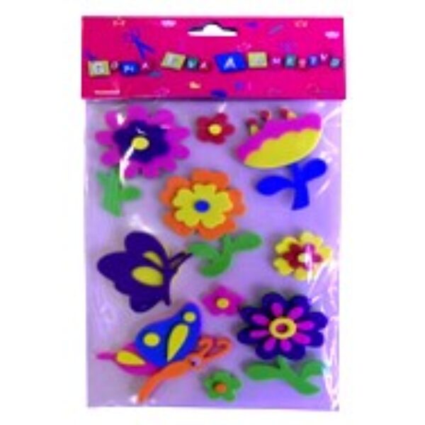 FLORAL EVA FOAM STICKERS,12*23CM