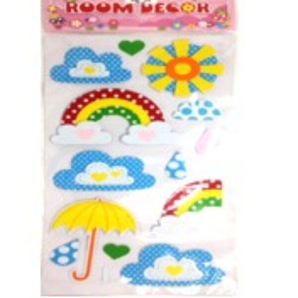 COLORFUL WEATHER STICKERS, 60*30CM