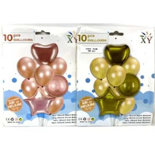 10 PCS BALLOON, 21*17CM