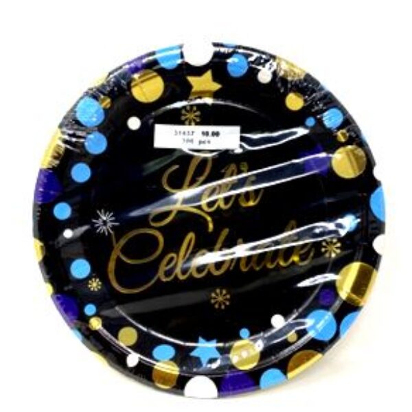 LET'S CELEBRATE PARTY PLATE, 18CM