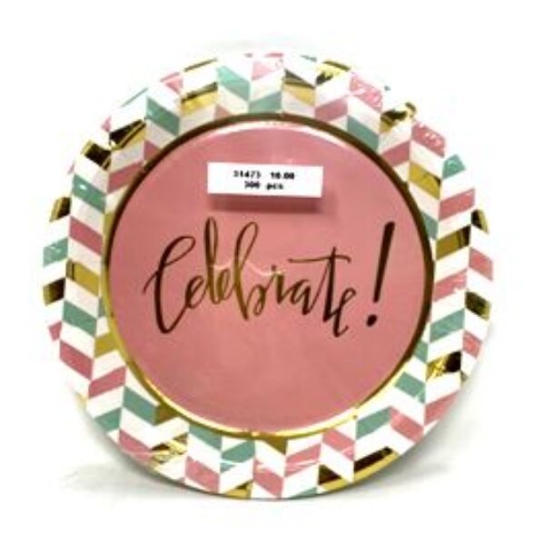 7" CELEBRATE PARTY PLATE