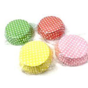 25PCs TART LINERS  COLORS: PINK, YELLOW, ORANGE & GREEN