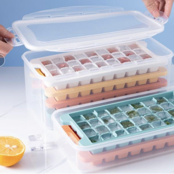 4PC ICE TRAY W CONTAINER