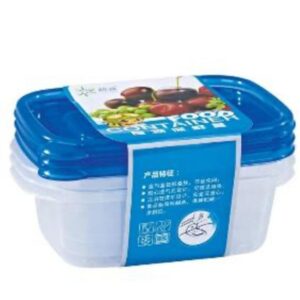 3PC FOOD CONTAINER 600ML