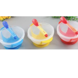 BABY SUCTION BOWL W COVER & SPOON