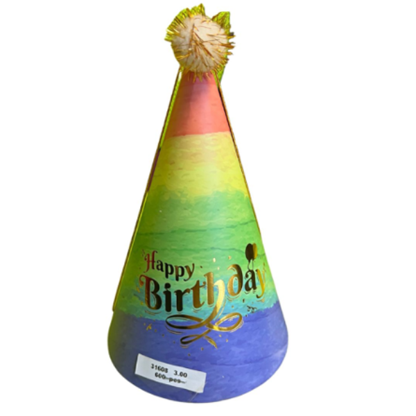 RAINBOW PARTY HAT