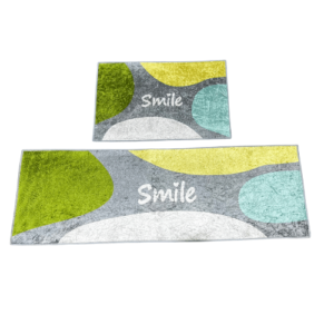 2 PCS SMILE KITCHEN MAT SET