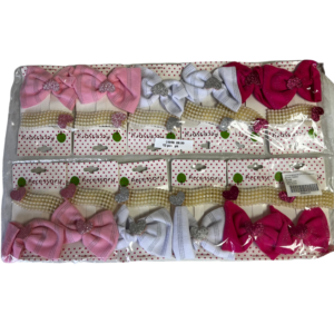 2PCS HAIR CLIPS W BOW