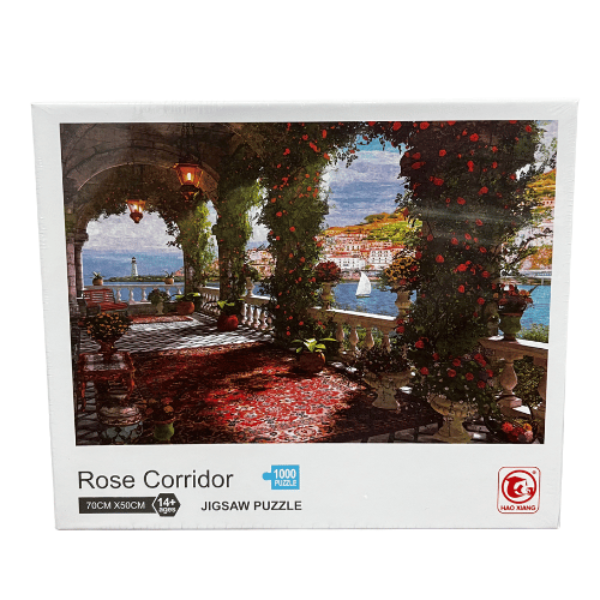 1000 PCS ROSE CORRIDOR JIGSAW PUZZLE