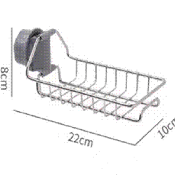 STAINLESS STEEL FAUCET STORAGE RACK