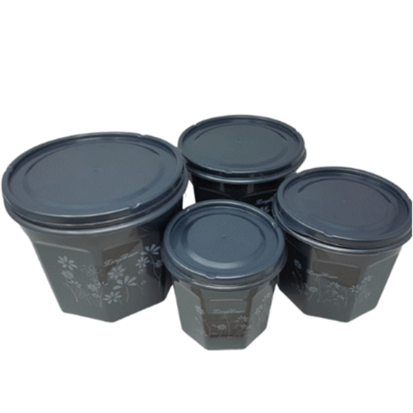 4PC PLASTIC STORAGE CONTAINER NON TRANSPARENT