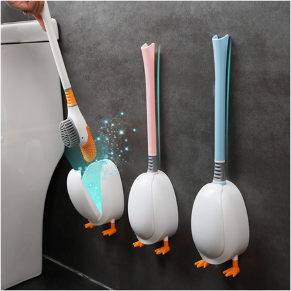 DUCK THEMED SILICONE TOILET BRUSH