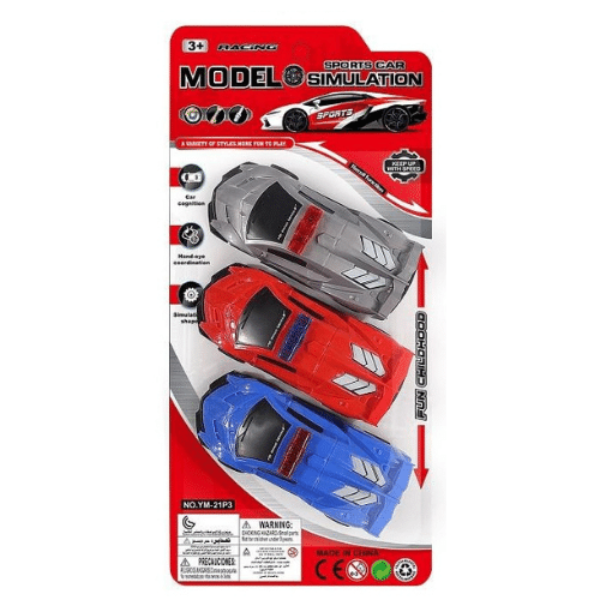 3 PCS MODEL RACING CAR