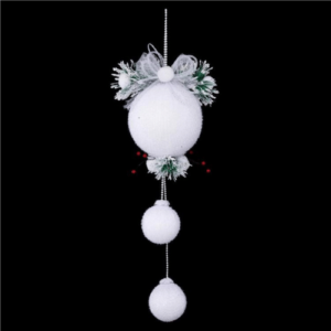 3 PCS HANGING CHRISTMAS BALL DECOR