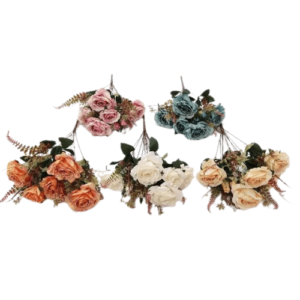 11 HEADS ARTIFICIAL FLOWER W FILLER