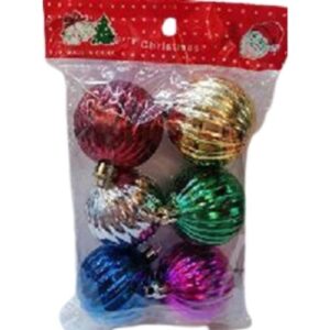 6 PCS ASR CHRISTMAS BALLS