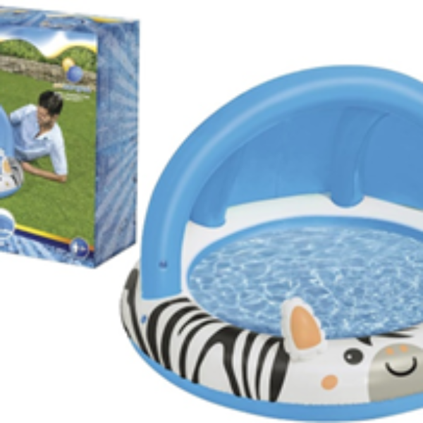 ZEBRA SWIMMING POOL W SUN VISOR