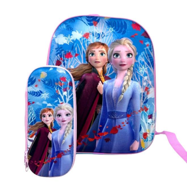 3D FROZEN BACKPACK W PENCIL CASE