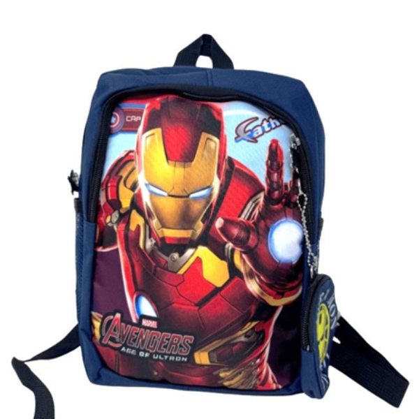 IRON MAN THEMED BACKPACK W POUCH