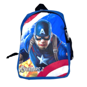 CAPTAIN AMERICA THEMED BACKPACK W POUCH