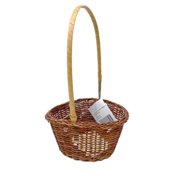 SMALL WOVEN BASKET W HANDLE