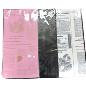 WATERPROOF NEWSPAPER STYLED FLORAL WRAPPING PAPER