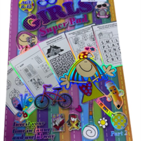 GIRLS SUPER PAD ACTIVITY BOOK 16 PAGES
