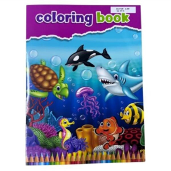 SEA WORLD COLORING BOOK 16 PAGES