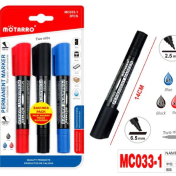 3PC PERMANENT MARKER