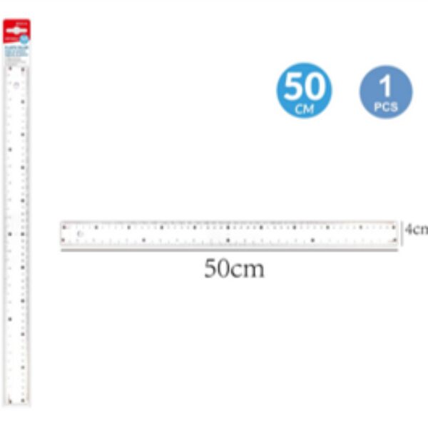 50CM PLASTIC RULER