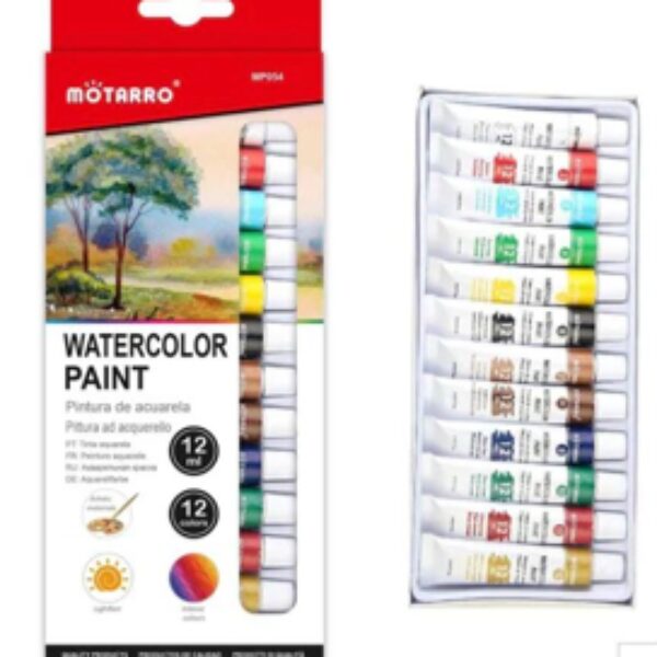 12PCS WATERCOLOR PAINT 6ML