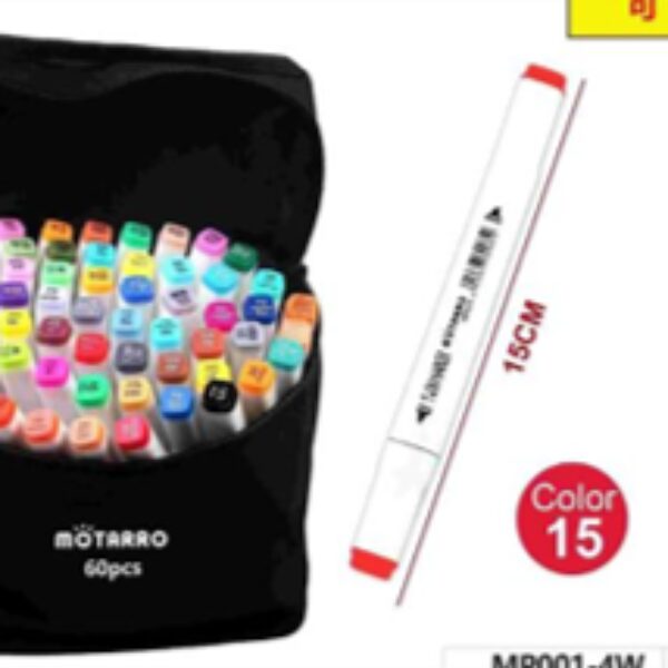 60 DOUBLE TIP MARKER W CASE