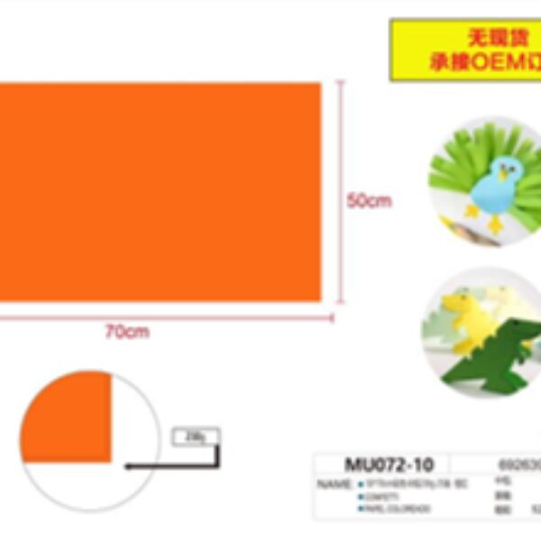 25 PCS ORANGE BRISTOL BOARD