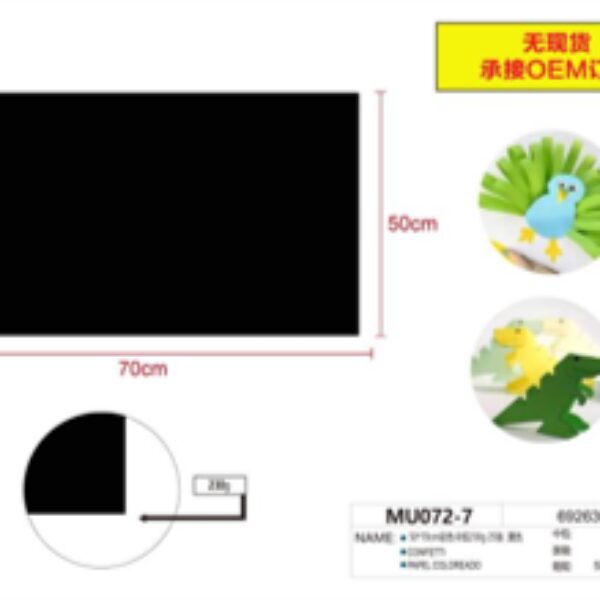 25 PCS BLACK BRISTOL BOARD