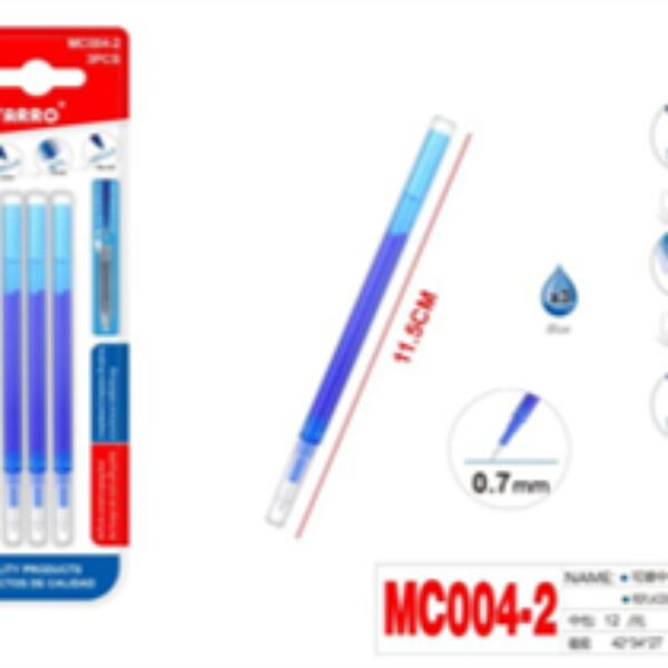 3 PCS REPLACEMENT REFILL FOR ERASABLE PEN