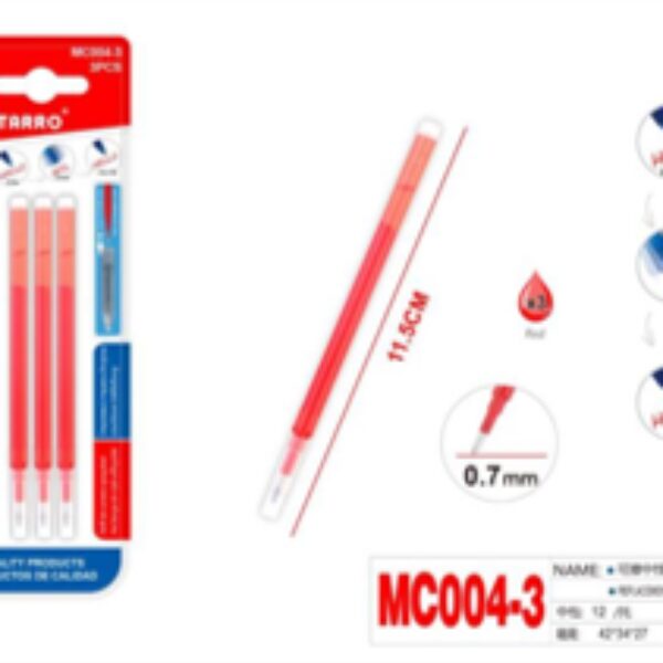 3 PCS REPLACEMENT REFILL FOR ERASABLE PEN