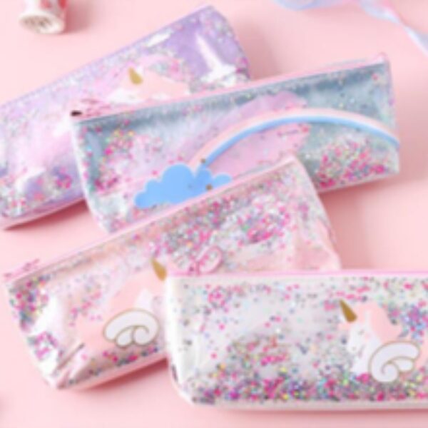 UNICORN GLITTER PENCIL CASE
