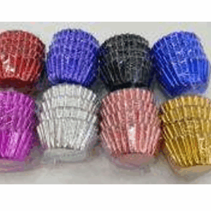 100PCS METALIC CUPCAKE  LINERS